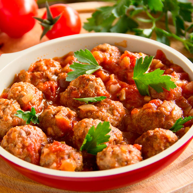 Albóndigas en Salsa de Tomate